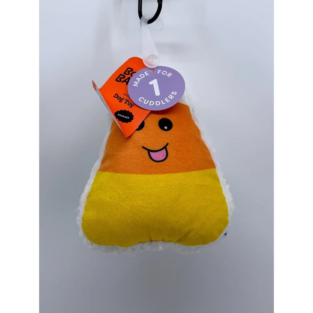 Boot & Barkley Halloween Candy Corn & Ghost Dog Toy Plush Squeaky for Cuddlers
